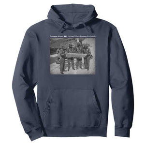 Tuskegee Airmen Hoodie African American Heroes Preparing for Battle WW2 TS10 Navy Print Your Wear