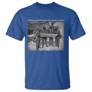 Tuskegee Airmen T Shirt African American Heroes Preparing for Battle WW2 TS10 Royal Blue Print Your Wear