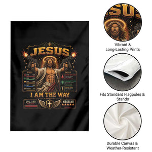 Jesus I Am the Way Character Stats RPG Books Garden Flag