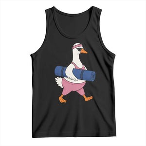 Yoga Goose Carrying Mat Tank Top Funny Yogi Workout Fitness Graphic