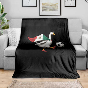 Mexico Soccer Goose Throw Blanket Mexico Futbol Fan TS10 Print Your Wear