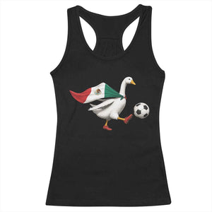 Mexico Soccer Goose Racerback Tank Top Mexico Futbol Fan TS10 Black Print Your Wear