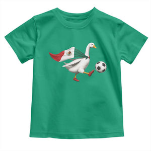 Mexico Soccer Goose Toddler T Shirt Mexico Futbol Fan TS10 Irish Green Print Your Wear