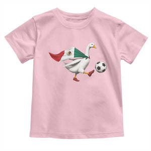 Mexico Soccer Goose Toddler T Shirt Mexico Futbol Fan TS10 Light Pink Print Your Wear