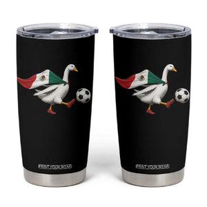 Mexico Soccer Goose Tumbler Cup Mexico Futbol Fan TS10 Black Print Your Wear