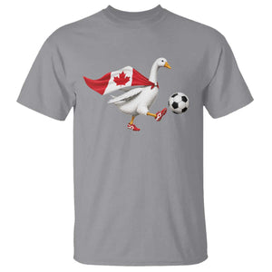 Canada Soccer Goose T Shirt Canadian Flag Patriotic Football Fan Graphic TS10 Sport Gray Print Your Wear