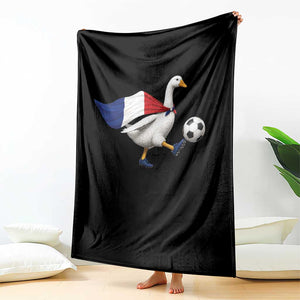 France Soccer Goose Throw Blanket French Flag Patriotic Football Fan Graphic TS10 Print Your Wear