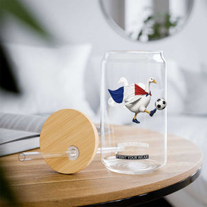 France Soccer Goose Glass Can French Flag Patriotic Football Fan Graphic TS10 Print Your Wear