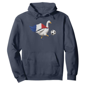 France Soccer Goose Hoodie French Flag Patriotic Football Fan Graphic TS10 Navy Print Your Wear
