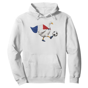 France Soccer Goose Hoodie French Flag Patriotic Football Fan Graphic TS10 White Print Your Wear