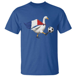 France Soccer Goose T Shirt French Flag Patriotic Football Fan Graphic TS10 Royal Blue Print Your Wear