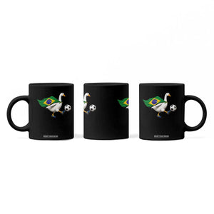 Brazil Soccer Goose Coffee Mug Brazilian Flag Patriotic Football Fan Graphic TS10 Print Your Wear