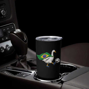 Brazil Soccer Goose Tumbler Cup Brazilian Flag Patriotic Football Fan Graphic TS10 Print Your Wear
