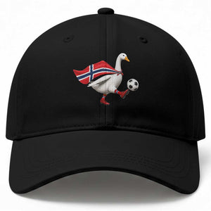 Norway Soccer Goose Baseball Cap Norwegian Flag Patriotic Football Fan Graphic TS10 Print Your Wear