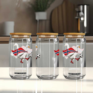 Norway Soccer Goose Glass Can Norwegian Flag Patriotic Football Fan Graphic TS10 Print Your Wear