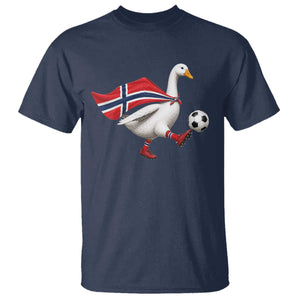 Norway Soccer Goose T Shirt Norwegian Flag Patriotic Football Fan Graphic TS10 Navy Print Your Wear