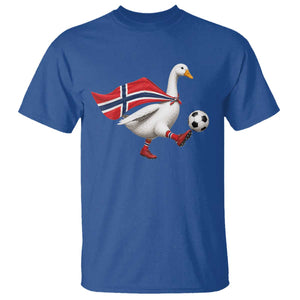 Norway Soccer Goose T Shirt Norwegian Flag Patriotic Football Fan Graphic TS10 Royal Blue Print Your Wear
