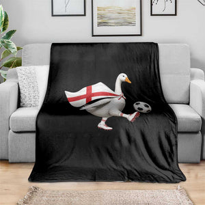 England Soccer Goose Throw Blanket Patriotic Football Fan Graphic England Flag TS10 Print Your Wear