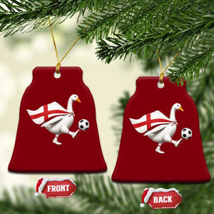 England Soccer Goose Ceramic Ornament Patriotic Football Fan Graphic England Flag TS10 Print Your Wear