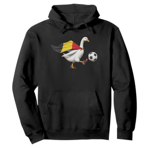 Belgium Soccer Goose Hoodie Belgian Flag Patriotic Football Fan Graphic TS10 Black Print Your Wear