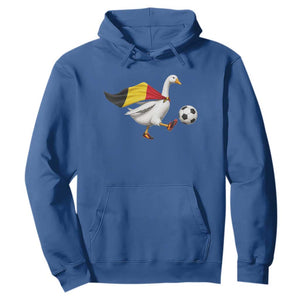 Belgium Soccer Goose Hoodie Belgian Flag Patriotic Football Fan Graphic TS10 Royal Blue Print Your Wear
