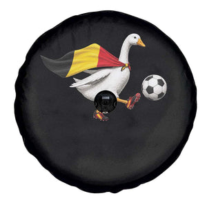 Belgium Soccer Goose Spare Tire Cover Belgian Flag Patriotic Football Fan Graphic TS10 Print Your Wear