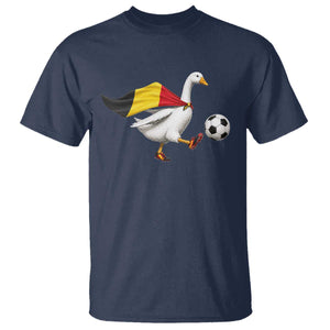 Belgium Soccer Goose T Shirt Belgian Flag Patriotic Football Fan Graphic TS10 Navy Print Your Wear