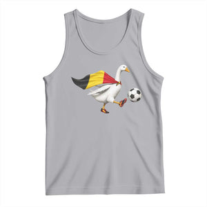 Belgium Soccer Goose Tank Top Belgian Flag Patriotic Football Fan Graphic TS10 Athletic Heather Print Your Wear