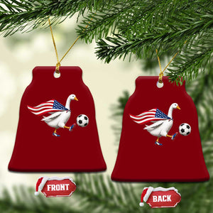 USA Soccer Goose Ceramic Ornament American Flag Patriotic Football Fan Graphic TS10 Print Your Wear