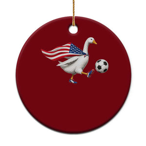 USA Soccer Goose Ceramic Ornament American Flag Patriotic Football Fan Graphic TS10 1pc Red Print Your Wear