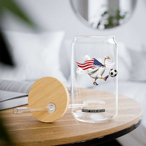USA Soccer Goose Glass Can American Flag Patriotic Football Fan Graphic TS10 Print Your Wear