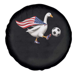 USA Soccer Goose Spare Tire Cover American Flag Patriotic Football Fan Graphic TS10 Print Your Wear