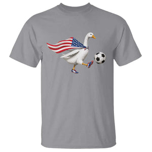 USA Soccer Goose T Shirt American Flag Patriotic Football Fan Graphic TS10 Sport Gray Print Your Wear