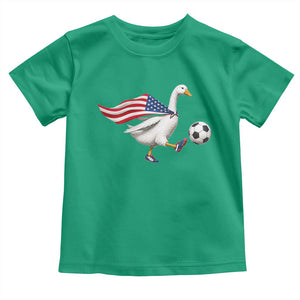 USA Soccer Goose Toddler T Shirt American Flag Patriotic Football Fan Graphic TS10 Irish Green Print Your Wear