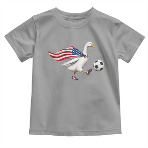 USA Soccer Goose Toddler T Shirt American Flag Patriotic Football Fan Graphic TS10 Sport Gray Print Your Wear