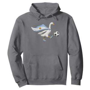 Argentina Soccer Goose Hoodie Argentine Flag Patriotic Football Fan Graphic TS10 Charcoal Print Your Wear