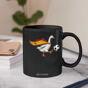 Spain Soccer Goose Coffee Mug Spanish Flag Patriotic Football Fan Graphic TS10 Print Your Wear