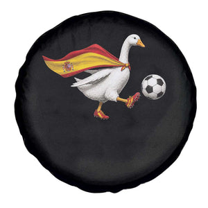 Spain Soccer Goose Spare Tire Cover Spanish Flag Patriotic Football Fan Graphic TS10 Print Your Wear