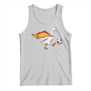 Spain Soccer Goose Tank Top Spanish Flag Patriotic Football Fan Graphic TS10 Ash Print Your Wear