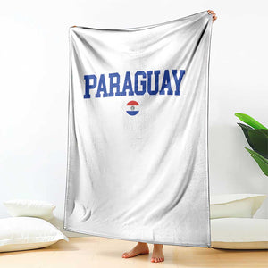 Paraguay Patriotic Flag Throw Blanket Soccer Fan Vintage Varsity Sports National Pride Graphic TS10 Print Your Wear