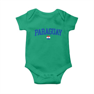 Paraguay Patriotic Flag Baby Onesie Soccer Fan Vintage Varsity Sports National Pride Graphic TS10 Irish Green Print Your Wear