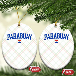 Paraguay Patriotic Flag Ceramic Ornament Soccer Fan Vintage Varsity Sports National Pride Graphic TS10 Print Your Wear