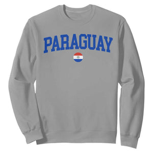 Paraguay Patriotic Flag Sweatshirt Soccer Fan Vintage Varsity Sports National Pride Graphic TS10 Sport Gray Print Your Wear