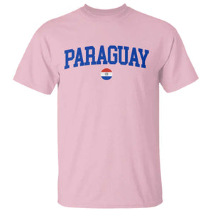 Paraguay Patriotic Flag T Shirt Soccer Fan Vintage Varsity Sports National Pride Graphic TS10 Light Pink Print Your Wear