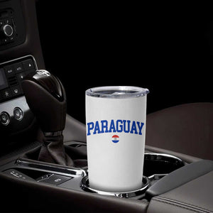 Paraguay Patriotic Flag Tumbler Cup Soccer Fan Vintage Varsity Sports National Pride Graphic TS10 Print Your Wear