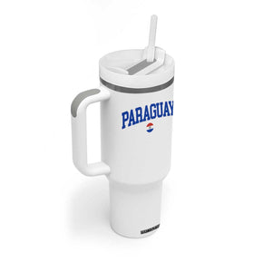 Paraguay Patriotic Flag Tumbler With Handle Soccer Fan Vintage Varsity Sports National Pride Graphic TS10 Print Your Wear