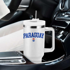 Paraguay Patriotic Flag Tumbler With Handle Soccer Fan Vintage Varsity Sports National Pride Graphic TS10 Print Your Wear