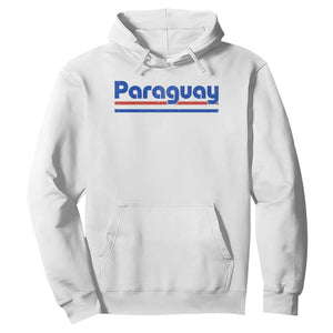 Vintage Paraguay Flag Hoodie Retro Stripe Patriotic Paraguayan Pride Graphic TS10 White Print Your Wear