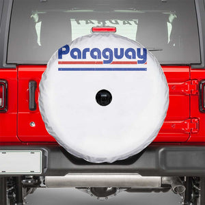 Vintage Paraguay Flag Spare Tire Cover Retro Stripe Patriotic Paraguayan Pride Graphic TS10 White Print Your Wear