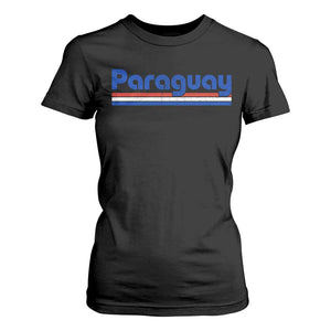 Vintage Paraguay Flag T Shirt For Women Retro Stripe Patriotic Paraguayan Pride Graphic TS10 Black Print Your Wear